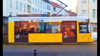 Strassenbahn Berlin eilig 4K