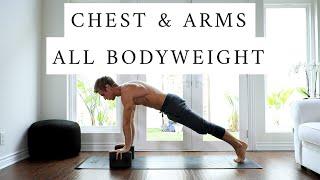 At Home Yoga Bodyweight Workout Chest Shoulders & Arms