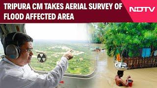 Tripura Floods Latest  Tripura Chief Minister Takes Aerial Survey As Flood Situation Improves