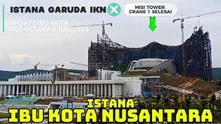 IKN HARI INI ISTANA PRESIDEN - JL.SUMBU KB.SISI TIMUR JELANG UPACARA HUT RI 79 IKN NUSANTARA 8.7.24