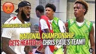 LeBron James Coaches Bronny Jr to Championship vs Chris Pauls Team in HEATED OT BATTLE