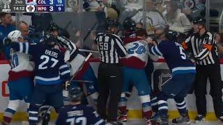 Scrum Ensues After Josh Morrissey Trips Joel Kiviranta