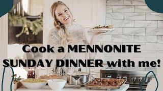 Cook a MENNONITE STYLE SUNDAY DINNER with me