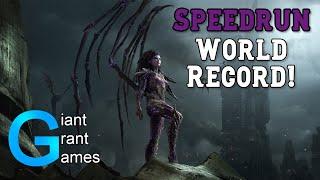 I got the Heart of the Swarm Speedrun World Record Speedrun Showcase