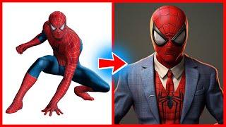 SUPERHEROES but BUSINESSMAN  All Characters Marvel & DC