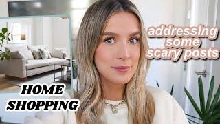 HOME SHOPPING + ADDRESSING SOME SCARY COMMENTS  leighannvlogs