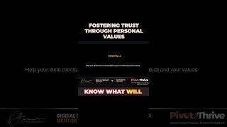 Fostering Trust Through Personal Values