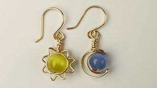 Sun & Moon Earrings Tutorial  Day 3 of the 10-Day Wire Earrings to Make & Sell Challenge