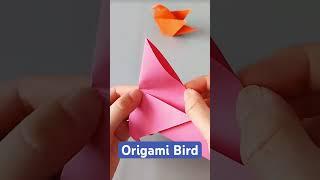 How to make paper folding cute birds origami - #origami #paperbird #origamibird #easyorigami