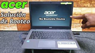 Laptop  Acer Solución de BOOTEO