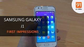 Samsung Galaxy J1 First Look  Hands on  Price