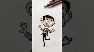 Realistic Mr. Bean drawing #mrbeastshorts #mrbeandrawing #shortsvideo #satisfyingart #easyart