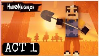 Hello Neighbor in Minecraft ACT 1