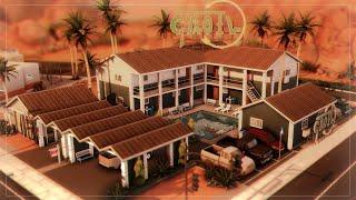 Мотель у дороги   Симс 4 Строительство  Motel Oasis Springs  The Sims 4 Speed Build