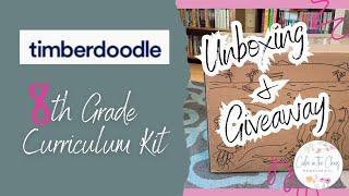 8th Grade Homeschool Curriculum Unboxing  Customized Timberdoodle Curriculum Kit for Middle School