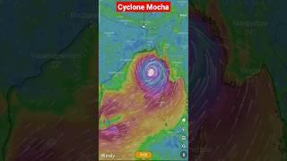 Tracking path of cyclone Mocha  cyclone warning ️