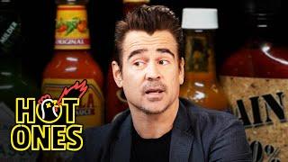 Colin Farrell Searches for Meaning in the Pain of Spicy Wings  Hot Ones