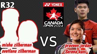 praveen kani INA vs mishasvetlana ISR  round of 32 YONEX Canada open 2024