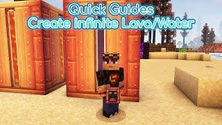 Quick Guides - Infinite LavaWater With Create