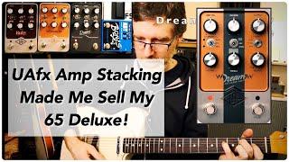 Dream 65RubyWoodrow Stacked - Tone Stacking UAfx Amp Pedals in Stereo - Biamping Universal Audio