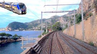  4K  Ventimiglia -  Monaco -  Grasse cab ride on the French riviera 09.2022