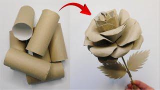 Super Easy Rose From Toilet Paper Rolls  DIY Handmade Crafts  Home Decor Ideas