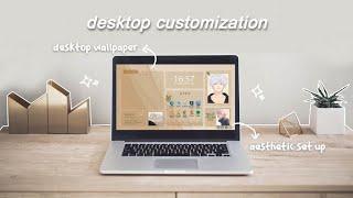 how to make your laptoppc aesthetic  windows 10 customization