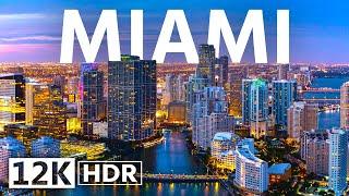 Miami Florida 12K Video ULTRA HD HDR 120 FPS • The Magic City in Drone GTA 6