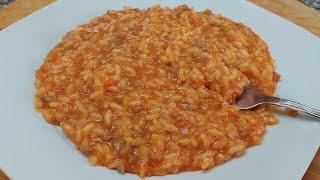 Risotto saporito al ragù