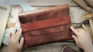 Making A Leather Document Clutch Briefcase - Leather Craft