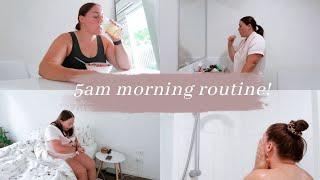 5am Morning Routine - workout breakfast + grwm  Georgia Richards