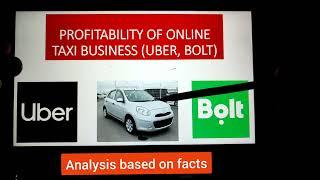 Profitability of online taxi business Uber and Bolt in Kenya