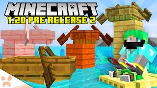 Boat Upgrade Sniffers Speedruns & More - Minecraft 1.20 Pre Release 2