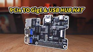 PCIe To Gigabit Ethernet USB 3.2 Gen1 for Raspberry Pi 5 Driver-free plug and play