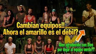 Equilibran equipos de Survivor y Alex feliz de dejar a su equipo??