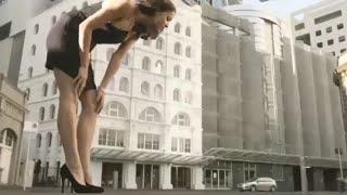 Giantess in Subaru Commercial