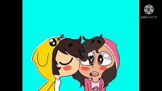mikecrack y pinky chan beso #mikexpinky