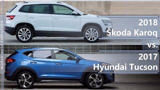 2018 Skoda Karoq vs 2017 Hyundai Tucson technical comparison
