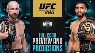 UFC 290 Volkanovski vs. Rodriguez Full Card EARLY Preview and Predictions