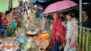 Wonderful Wedding Ceremony in Nepal  Cooking in Limbu Marriage  Village Lifestyle  BijayaLimbu