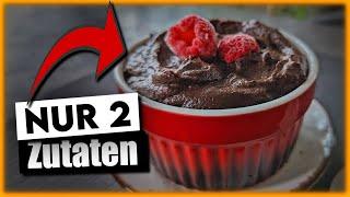 Wie du gesundes veganes Mousse au Chocolat aus NUR 2 Zutaten zubereitest  schnell & einfach