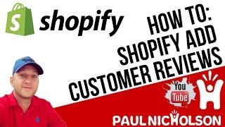 How To Shopify Add Customer Product Reviews