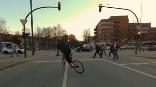 How To Crush The Street With A Fixie  -  Skid Compilation Part 3 Brakeless