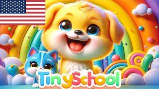 Rainbow Adventure Brave Rescue of the Missing Puppies  tinyschool Kids Storytime