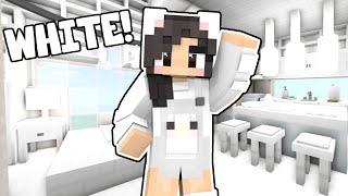 Minecraft But I Can Only Build With WHITE