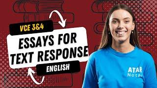 How to Write a Good Text Response  VCE English 3&4