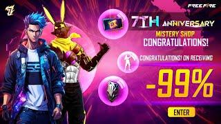 Mystery Shop Event Date 7th Anniversary Surprise Free Rewards Free Fire New Event  Ff New Event