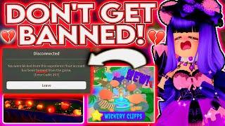 DOING THIS IN WICKERY CLIFFS WILL GET YOU BANNED DONT DO IT WHEN ITS OUT ROBLOX Royale High