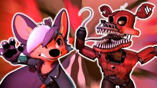 Nightmare Foxy Animatronic vs Foxy Jr. FNAF SFM