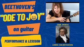 Beethoven’s Ode To Joy On Guitar – Performance & Lesson #odetojoy#homeland #marvel#deadpool